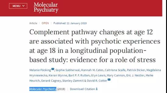 Molecular Psychiatryl