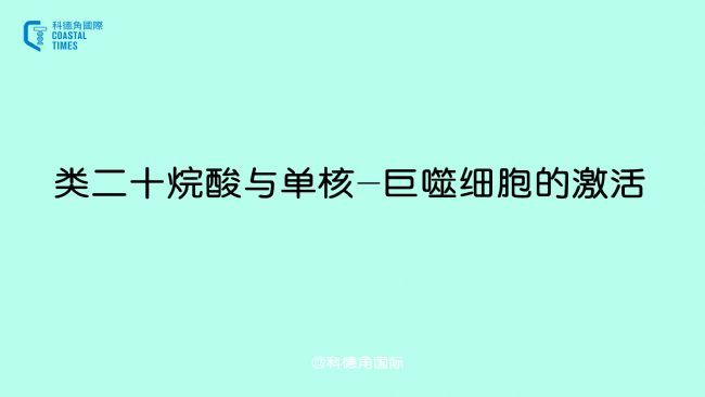 類二十烷酸與單核-巨噬細胞的激活